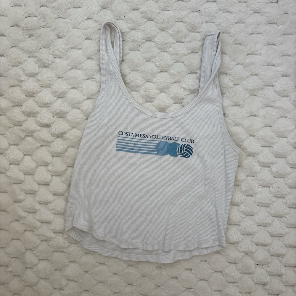 Hollister White Volleyball Club Tank Top